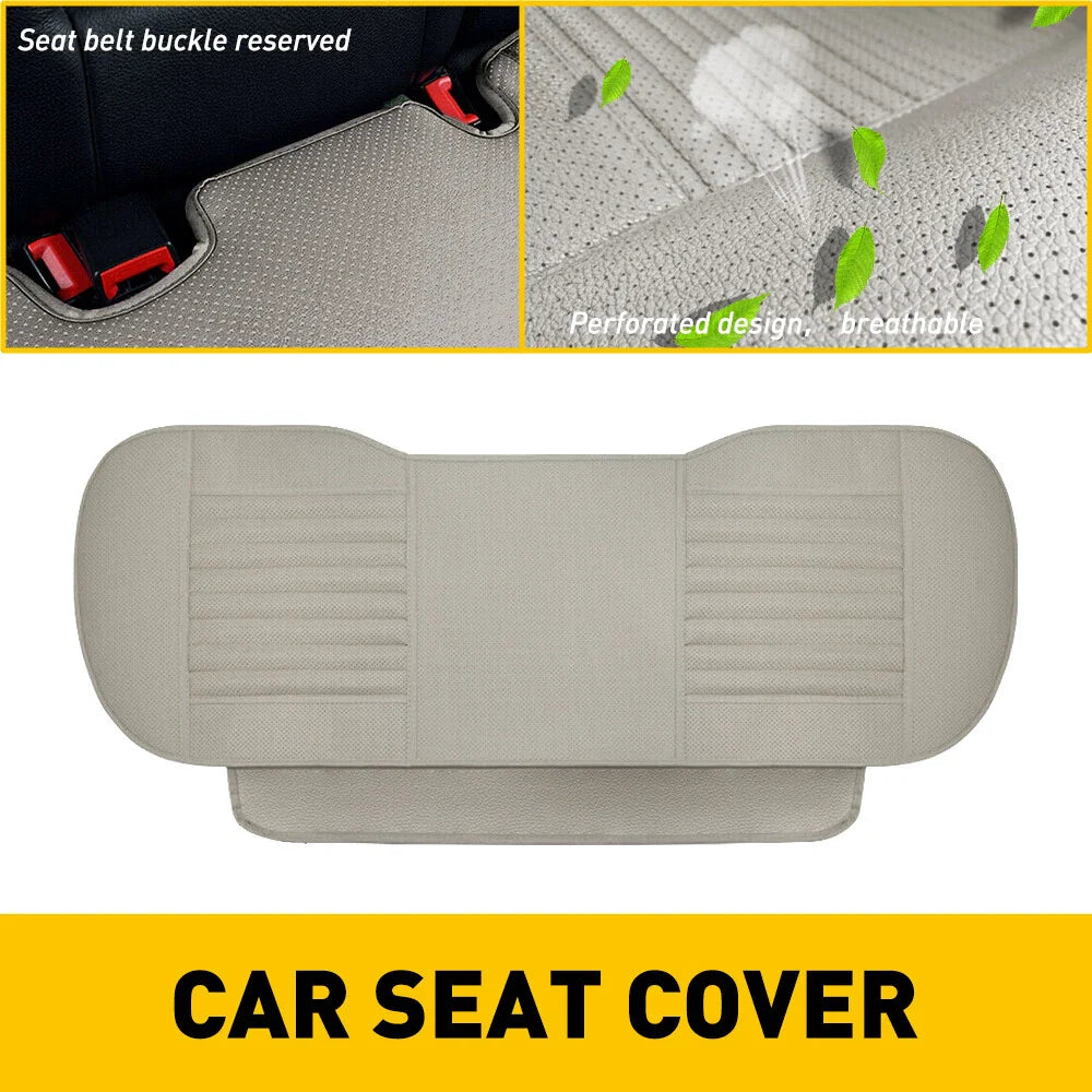 Car Front Full Surround Seat Cover Breathable PU Leather Pad Mat Chair Cushion