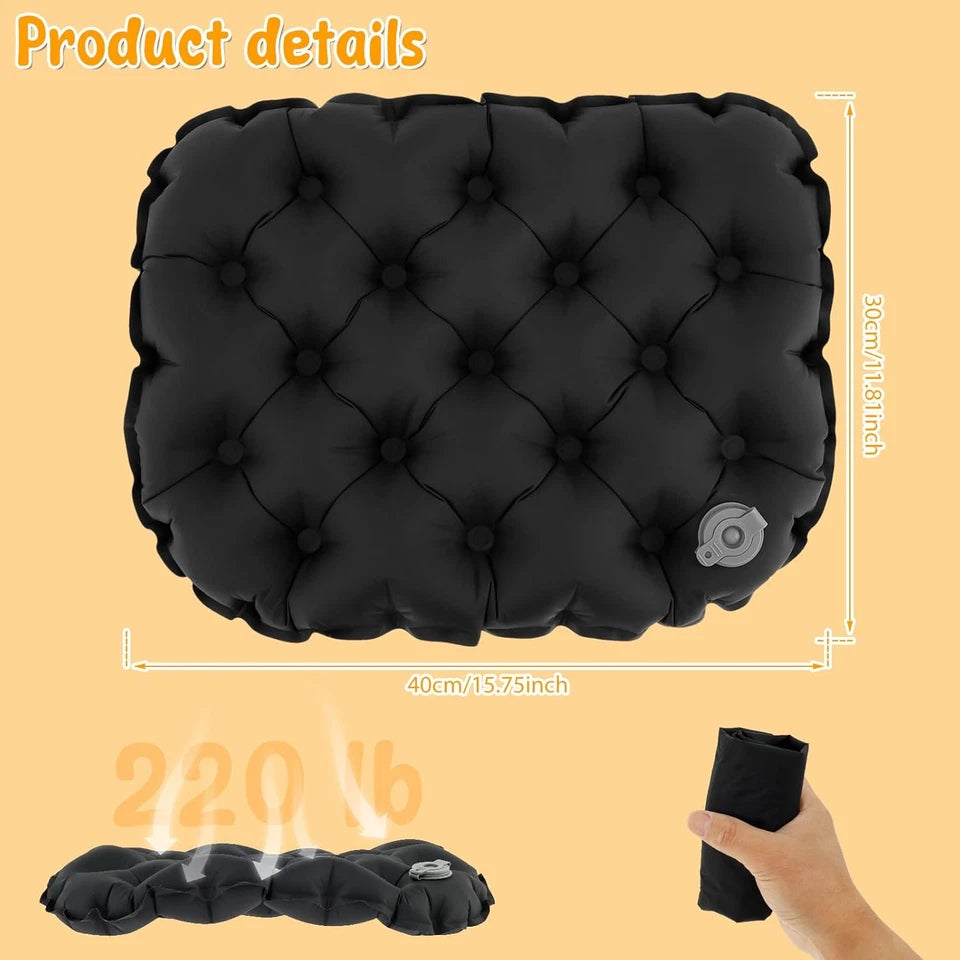 Inflatable Seat Cushion Lightweight Inflatable Seat Pad Portable Air Sitting Pad