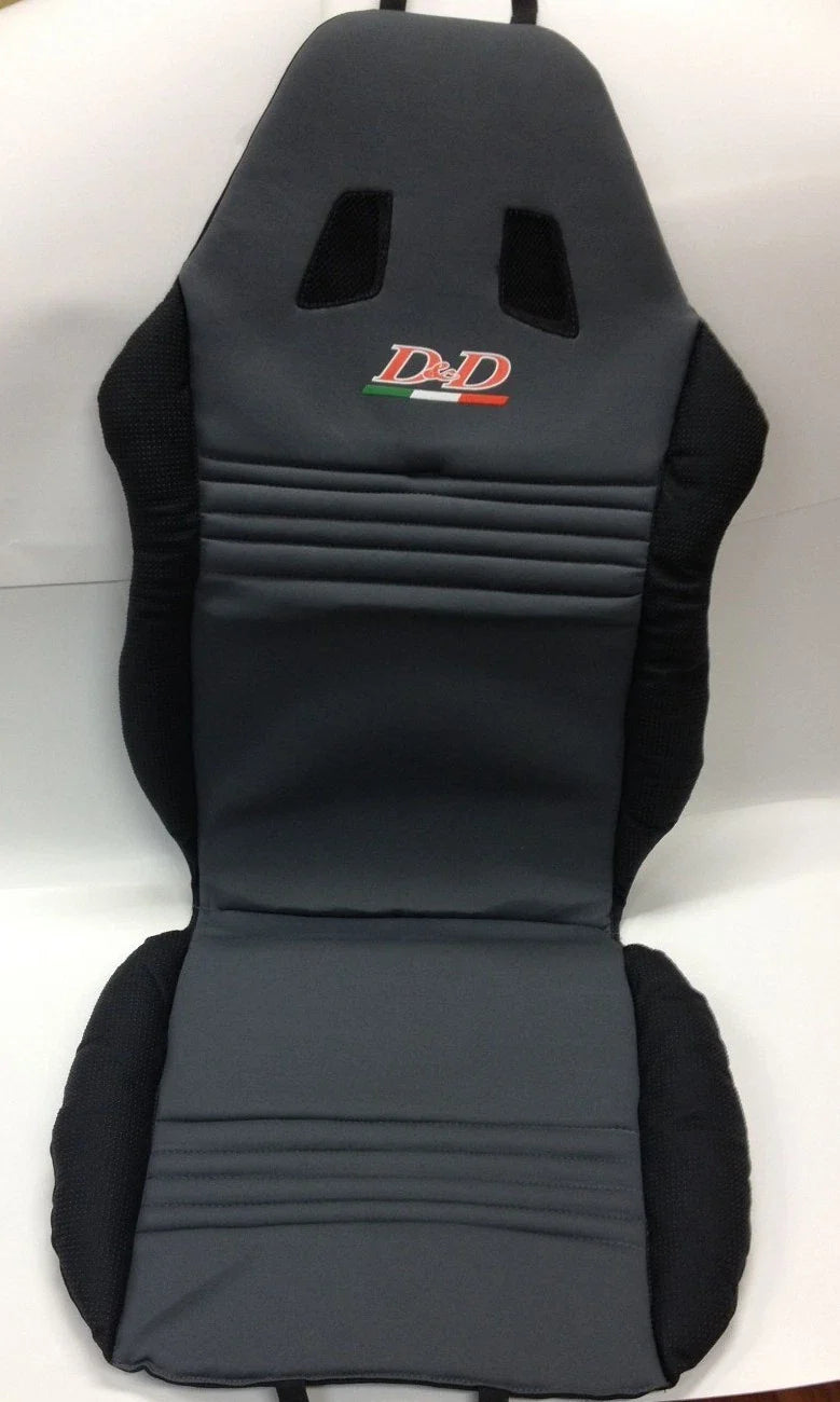 GREY BLACK SINGLE RACING SPORT PADDED CAR VAN SUV 4X4 BUCKET SEAT CUSHION IT05C