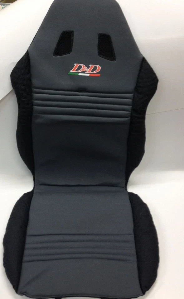GREY BLACK SINGLE RACING SPORT PADDED CAR VAN SUV 4X4 BUCKET SEAT CUSHION IT05C