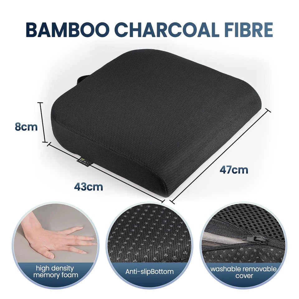 Memory Foam Seat Cushion – Ergonomic Office Chair Cushion for Back Pain Relief