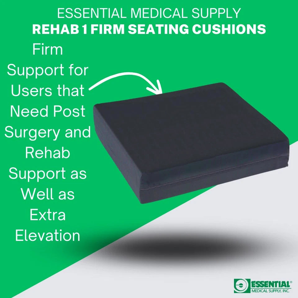 Rehab 1 Foam Cushion - Extra Thick Seat Cushion for Office Chair, Wheelchair, an